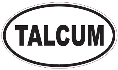 TALCUM - Oval Sticker