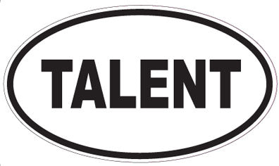 TALENT - Oval Sticker
