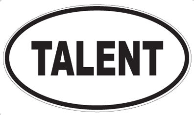 TALENT - Oval Magnet