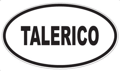 TALERICO - Oval Sticker