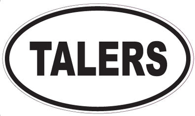 TALERS - Oval Sticker
