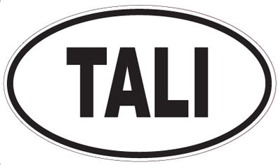 TALI - Oval Sticker