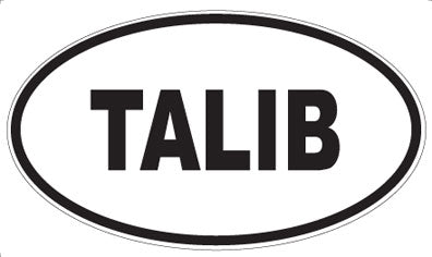 TALIB - Oval Sticker