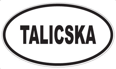 TALICSKA - Oval Sticker