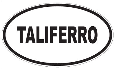 TALIFERRO - Oval Sticker