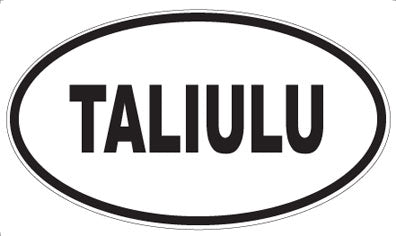 TALIULU - Oval Sticker
