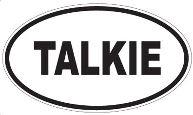 TALKIE - Oval Sticker