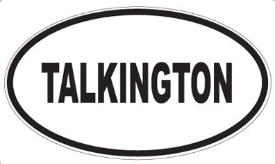 TALKINGTON - Oval Sticker