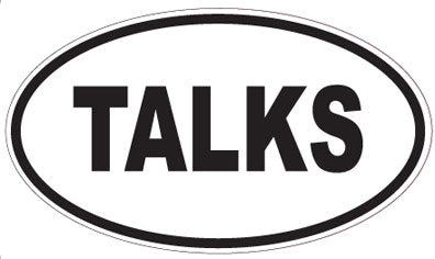 TALKS - Oval Magnet