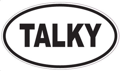 TALKY - Oval Magnet