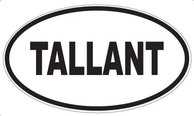 TALLANT - Oval Sticker