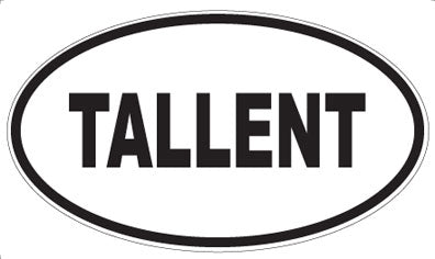 TALLENT - Oval Sticker