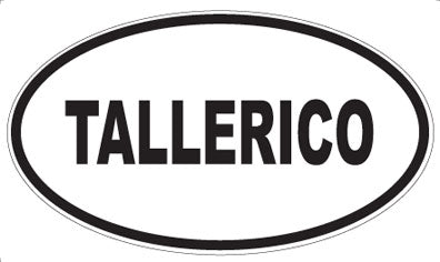TALLERICO - Oval Sticker
