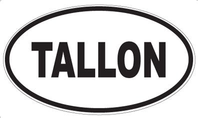TALLON - Oval Sticker
