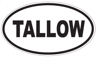 TALLOW - Oval Sticker