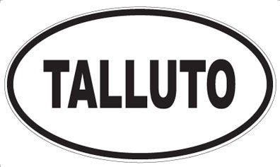 TALLUTO - Oval Sticker