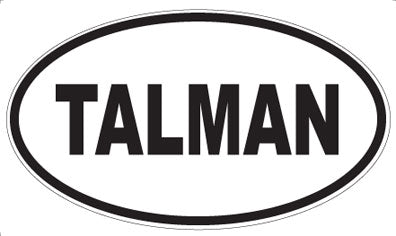 TALMAN - Oval Sticker