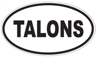 TALONS - Oval Sticker
