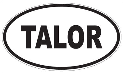 TALOR - Oval Sticker