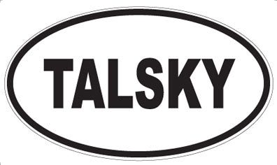 TALSKY - Oval Sticker