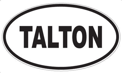 TALTON - Oval Sticker