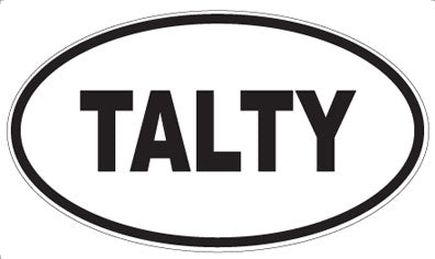 TALTY - Oval Sticker