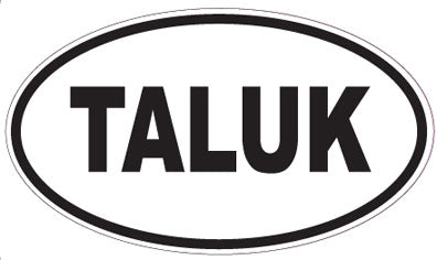 TALUK - Oval Sticker