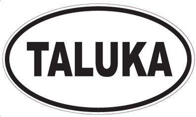 TALUKA - Oval Sticker