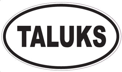 TALUKS - Oval Sticker