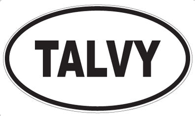 TALVY - Oval Sticker