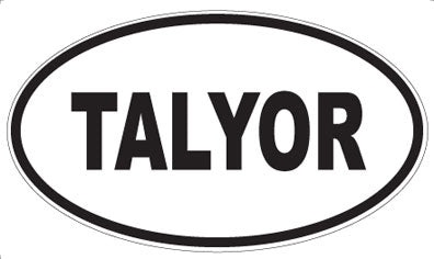 TALYOR - Oval Sticker