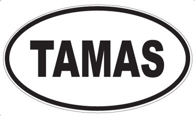 TAMAS - Oval Sticker