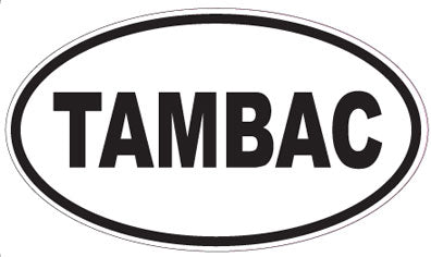TAMBAC - Oval Sticker