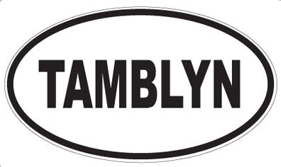 TAMBLYN - Oval Sticker