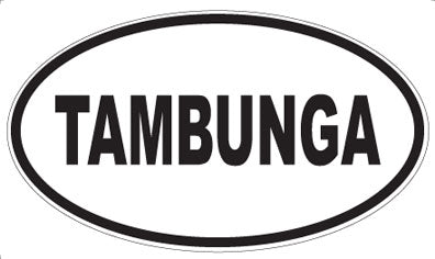 TAMBUNGA - Oval Sticker