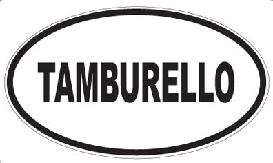 TAMBURELLO - Oval Sticker