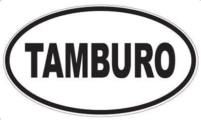 TAMBURO - Oval Sticker