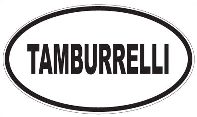 TAMBURRELLI - Oval Sticker