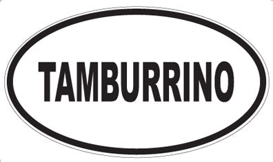 TAMBURRINO - Oval Sticker