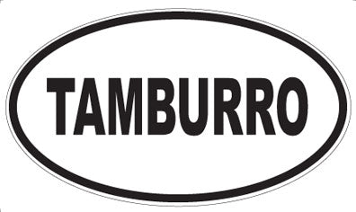 TAMBURRO - Oval Sticker