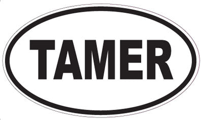 TAMER - Oval Sticker