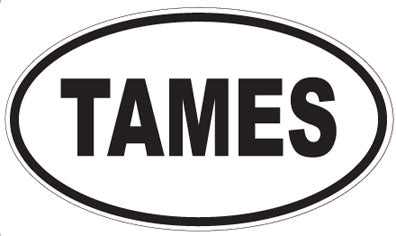 TAMES - Oval Magnet