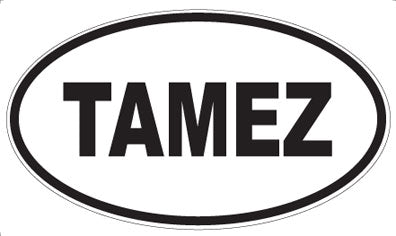 TAMEZ - Oval Sticker