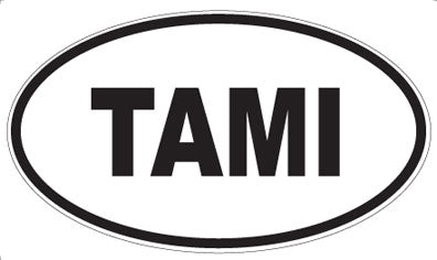 TAMI - Oval Sticker