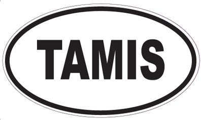 TAMIS - Oval Sticker