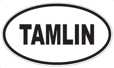 TAMLIN - Oval Sticker