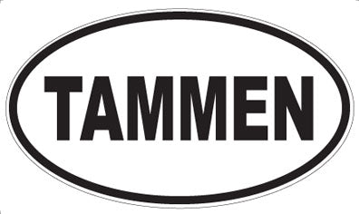 TAMMEN - Oval Sticker