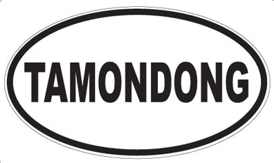 TAMONDONG - Oval Sticker
