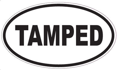 TAMPED - Oval Sticker