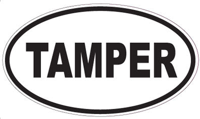 TAMPER - Oval Sticker